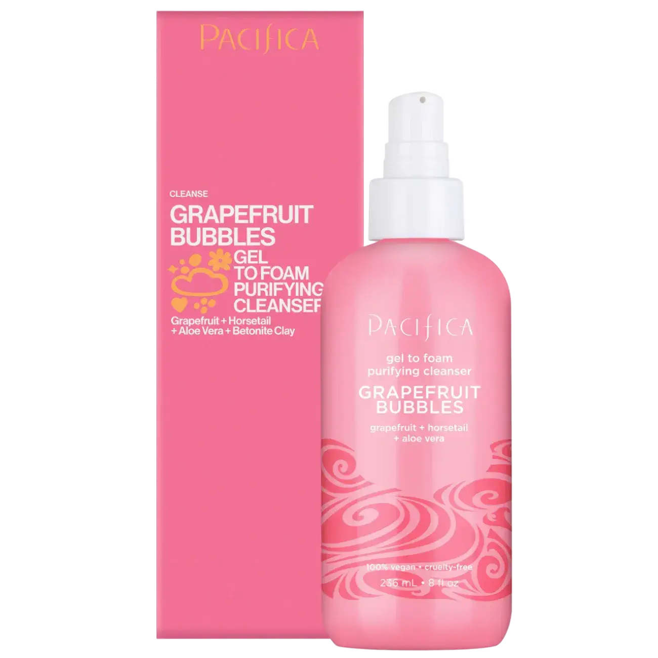 Pacifica Grapefruit Bubbles Gel To Foam Purifying Cleanser