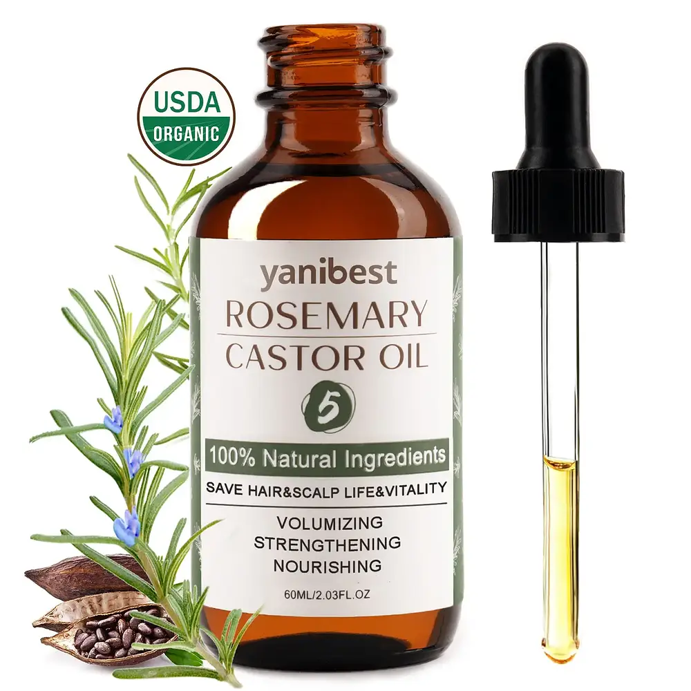 Yanibest 100% Natural Rosemary Castor Oil