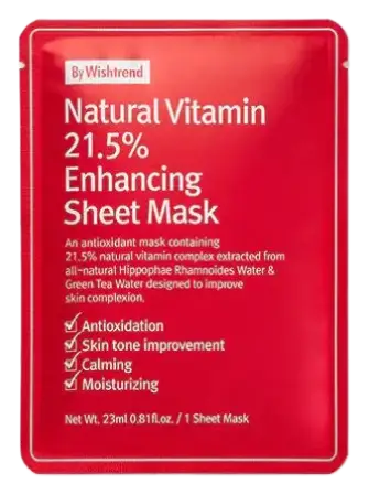 By WishTrend Natural Vitamin 21.5 Enhancing Sheet Mask