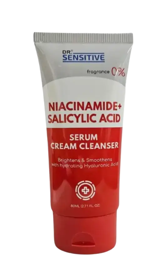 Dr. Sensitive Niacinamide+ Salicylic Acid Serum Cream Cleanser
