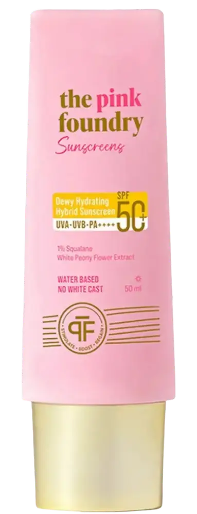 The Pink Foundry Dewy Hydrating Hybrid Sunscreen SPF 50+