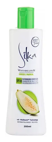 Silka Green Papaya Whitening Lotion SPF 10