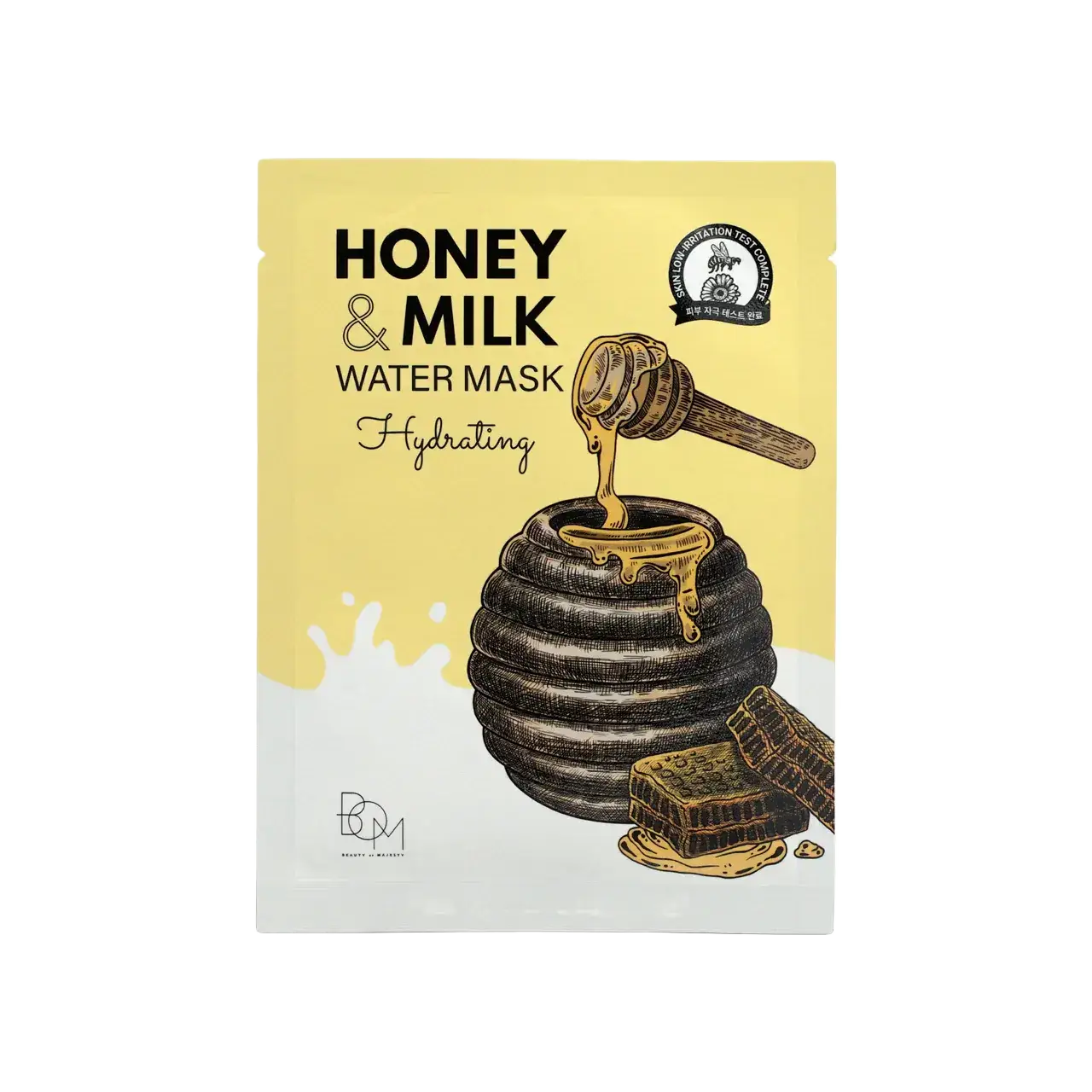 B.O.M - Beauty Of Majesty Honey & Milk Water Mask Hydrating