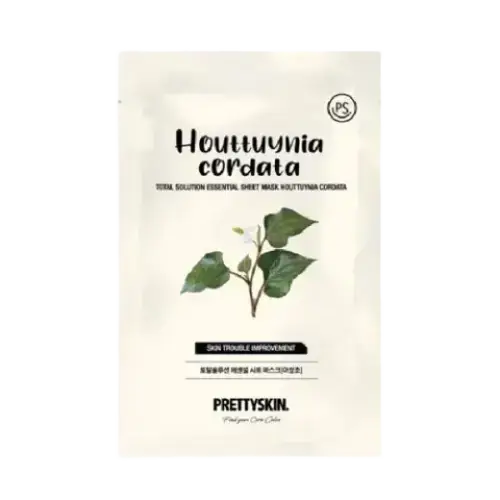 Pretty Skin Total Solution Essential Sheet Mask Houttuynia Cordata