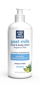 Kiss My Face Goat Milk Hand & Body Lotion Fragrance Free