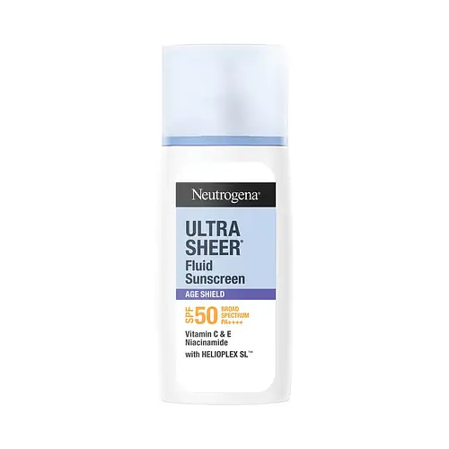 Neutrogena Ultra Sheer Fluid Sunscreen Age Shield SPF 50 Asia