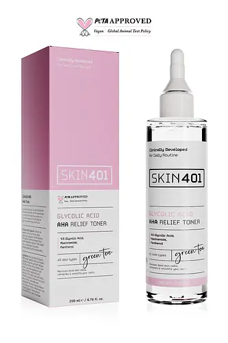 Skin401 %5 Glycolic Acid AHA Relief Toner