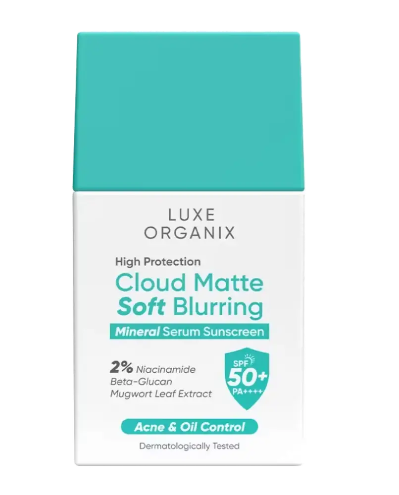 Luxe Organix High Protection Cloud Matte Soft Blurring Mineral Serum Sunscreen SPF 50+ PA++++