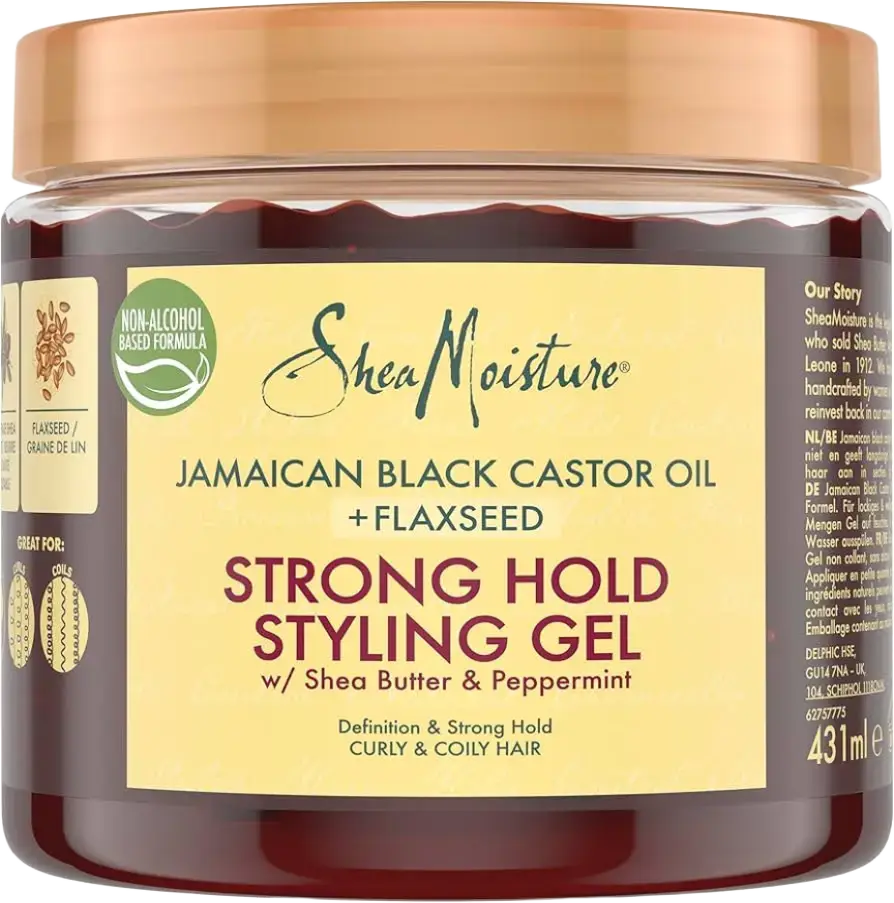 Shea Moisture Jamaican Black Castor Oil + Flaxseed Strong Hold Styling Gel UK