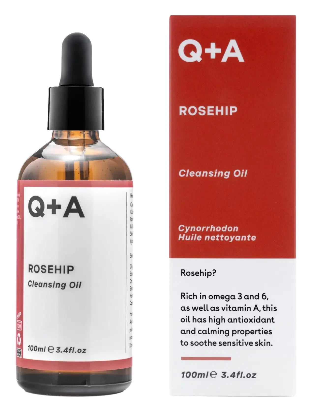 Q + A Rosehip Cleansing Oil