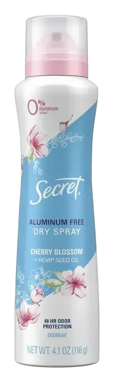 Secret Aluminum Free Dry Spray Cherry Blossom