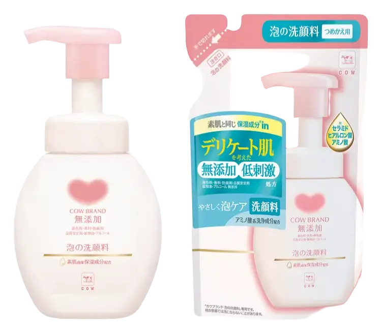 Cow Brand Mutenka Additive-Free Foaming Facial Cleanser