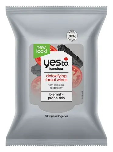Yes To Tomatoes Clear Skin Detoxifying Charcoal Facial Wipes