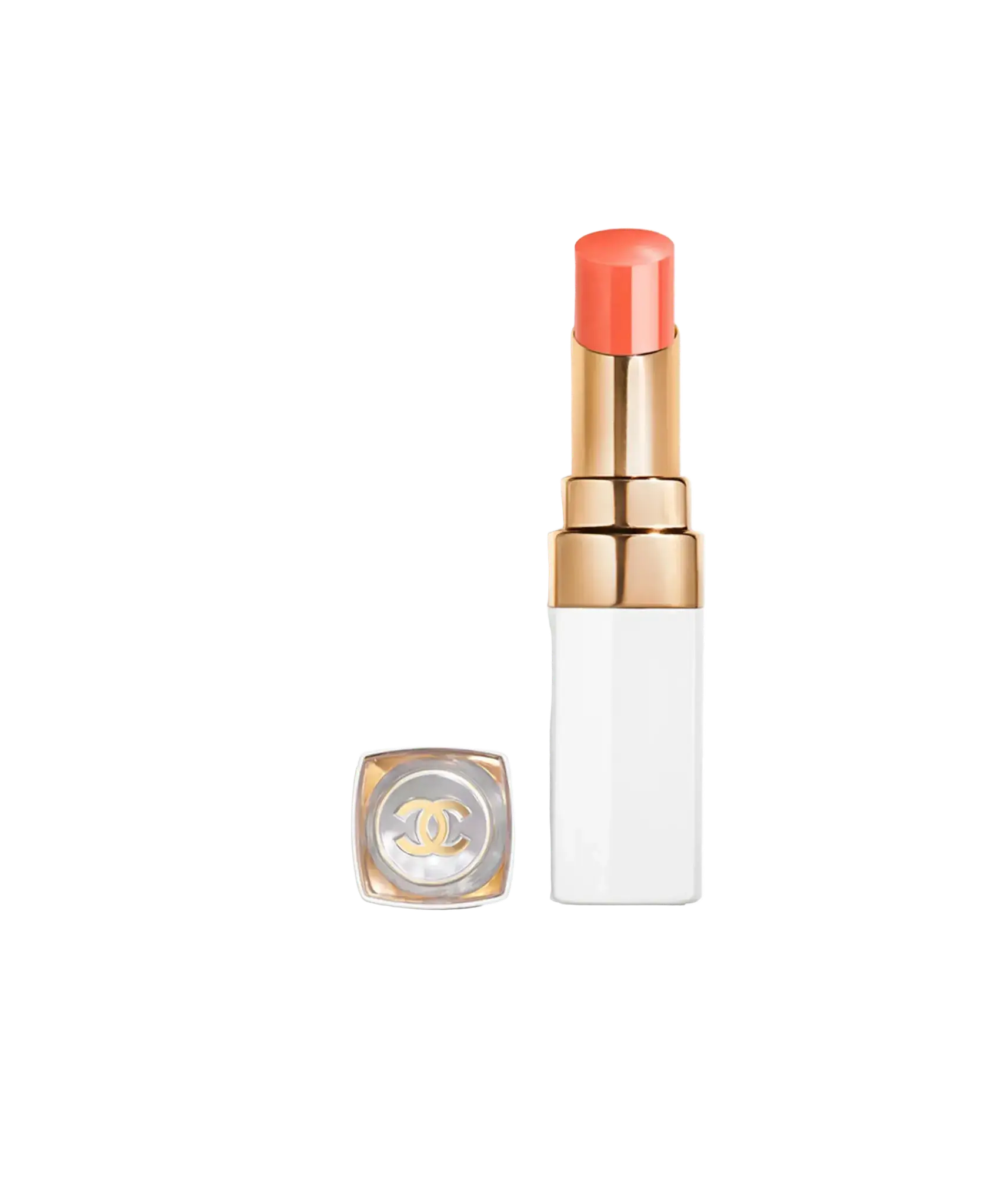 Chanel Rouge Coco Baume Shine Hydrating Beautifying Tinted Lip Balm 754 Tender Peach