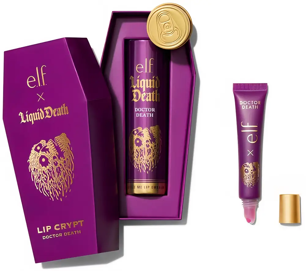 e.l.f. cosmetics × Liquid Death Lip Embalm (Ingredients Explained)