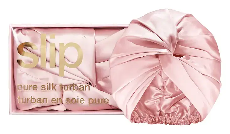Slip Pure Silk Turban Pink