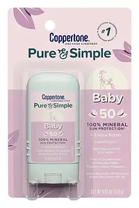Coppertone Pure And Simple Baby Sunscreen Stick SPF 50