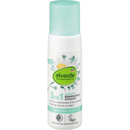 Alverde Naturkosmetik 3In1 Sensitive Reinigungschaum
