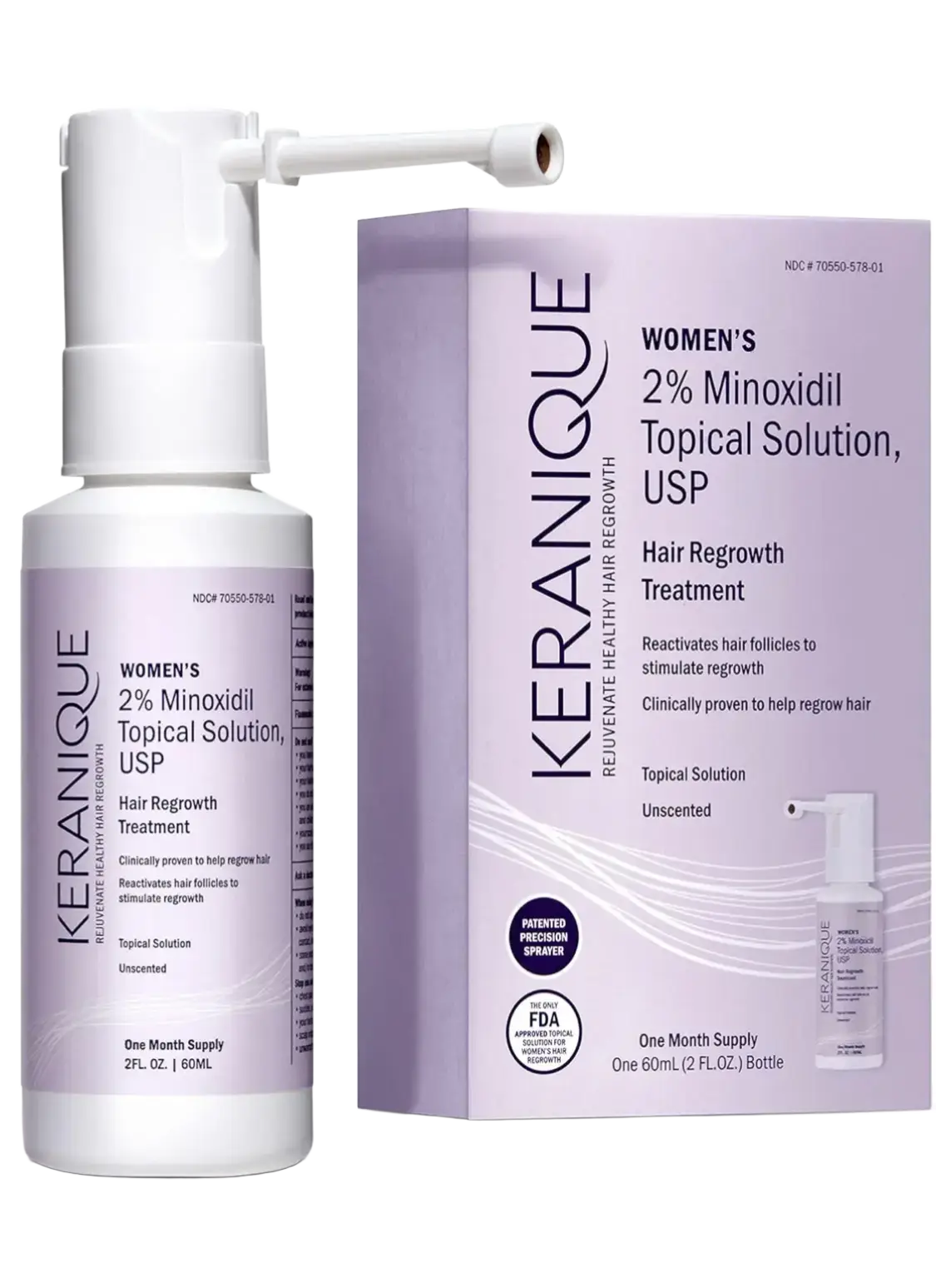 Keranique Hair Regrowth Treatment For Women Minoxidil 2%
