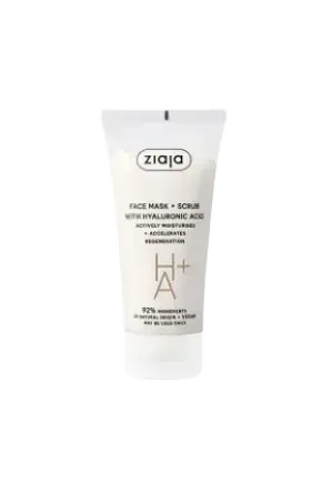 Ziaja Face Mask And Scrub Hyaluronic Acid