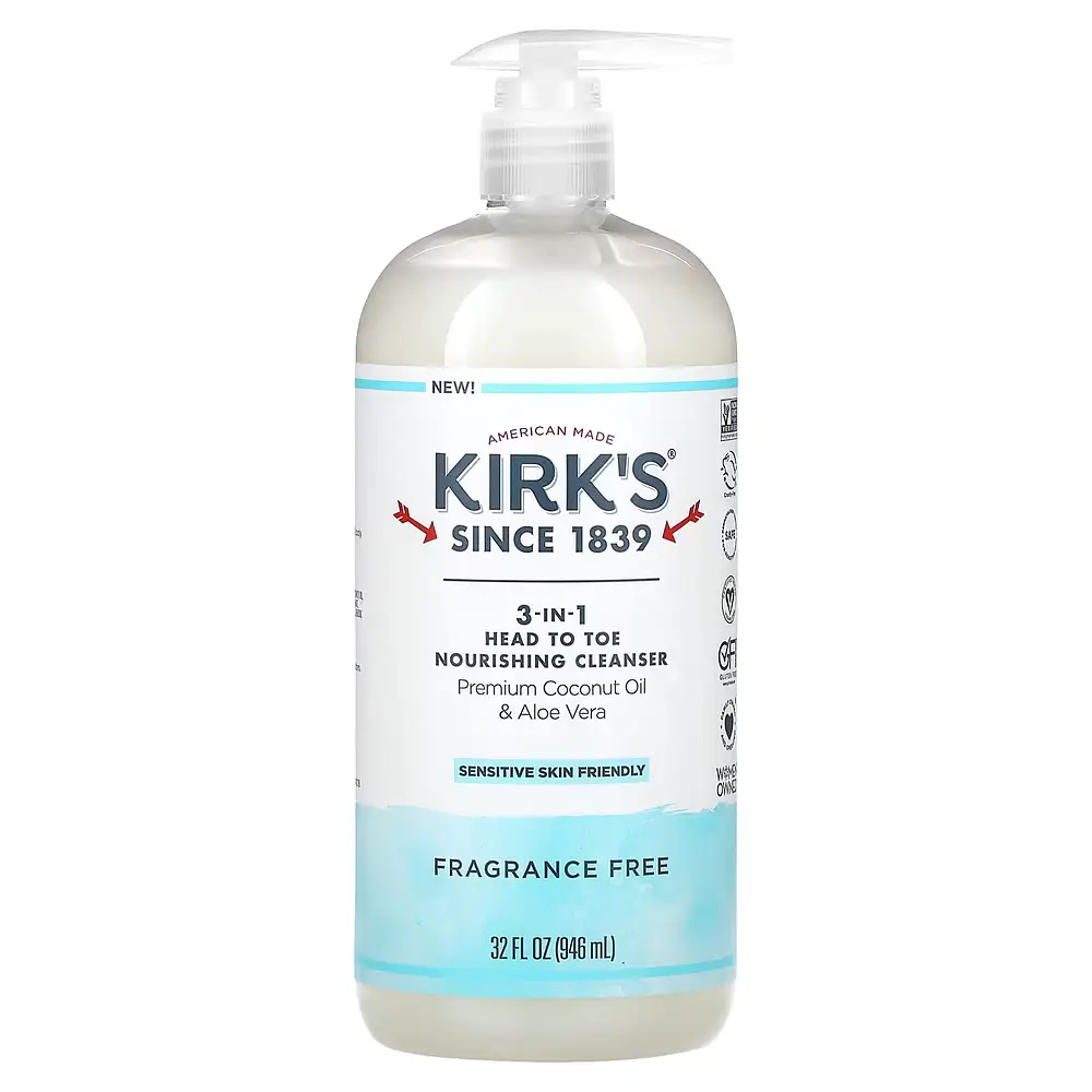 Kirk’s 3-In-1 Head To Toe Nourishing Cleanser Fragrance Free
