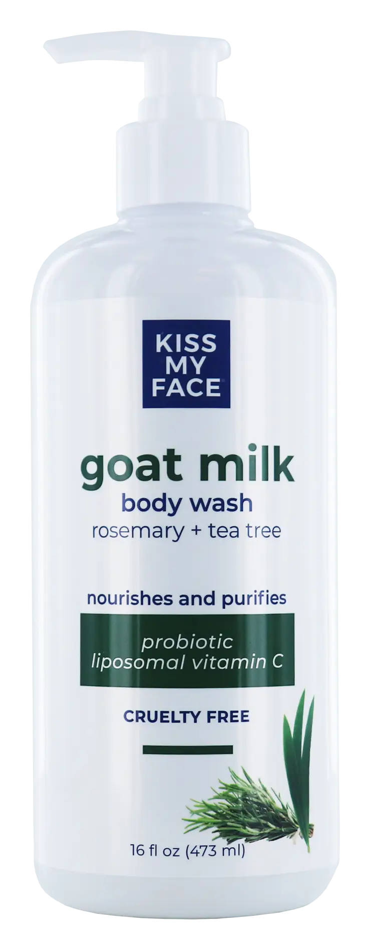 Kiss My Face Goat Milk Body Wash Rosemary + Tea Tree