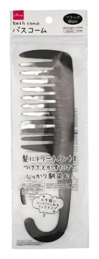 Daiso Bath Comb Black