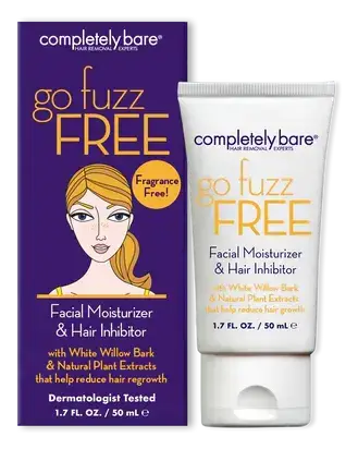 Completely Bare Go Fuzz Free Facial Moisturizer & Hair Inhibitor