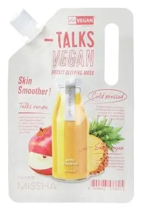 Missha Talks Vegan Pocket Sleeping Mask Skin Smoother