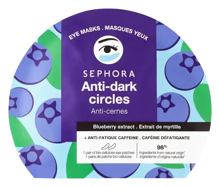 Sephora Collection Eye Mask Patches for Dark Circles + De-Puffing Blueberry