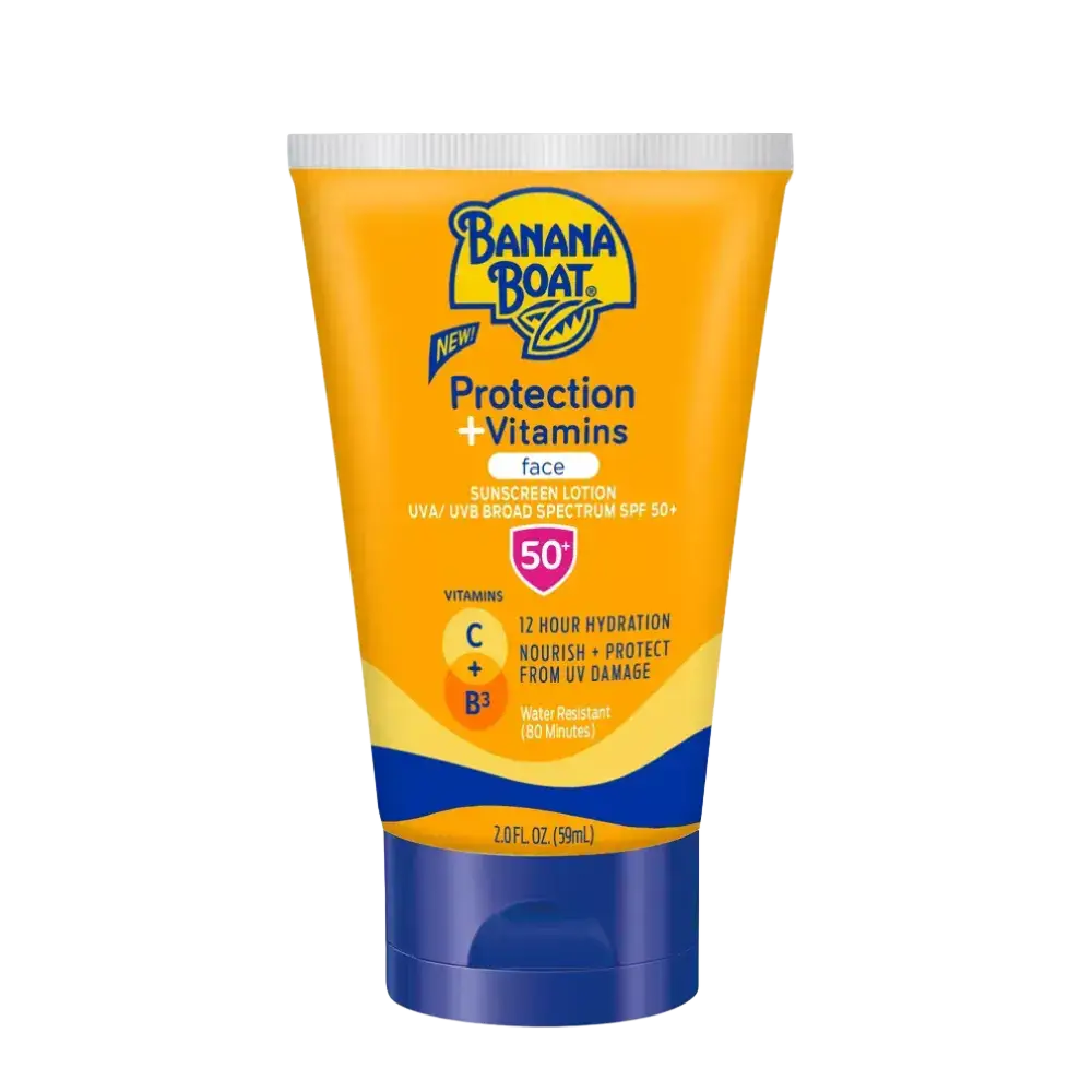 Banana Boat Protection + Vitamins Face Sunscreen Lotion SPF 50+