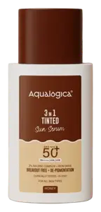 Aqualogica 3-In-1 Tinted Sun Serum SPF 50+ Honey
