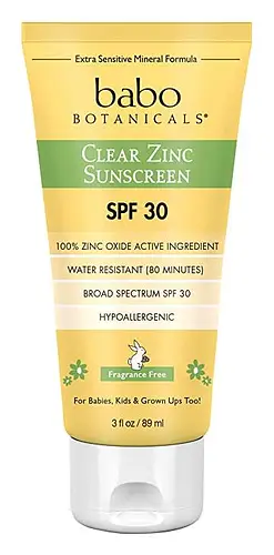babo botanicals Clear Zinc Sunscreen Lotion Spf 30 - Fragrance Free