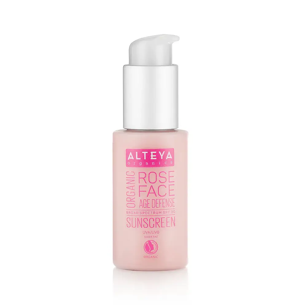 Alteya Organics Organic Sunscreen Rose Face Cream SPF 30