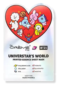 The Creme Shop BT21 Universtar's World Printed Essence Sheet Mask