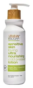 Raw Sugar Simply Body Lotion Sensitive Skin Green Tea + Cucumber + Aloe Vera