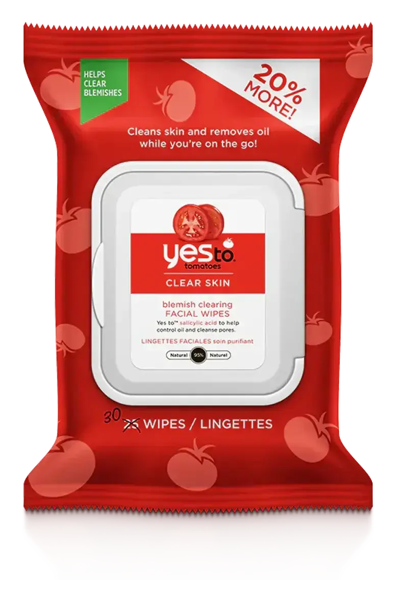 Yes To Tomatoes Clear Skin Blemish Clearing Facial Wipes