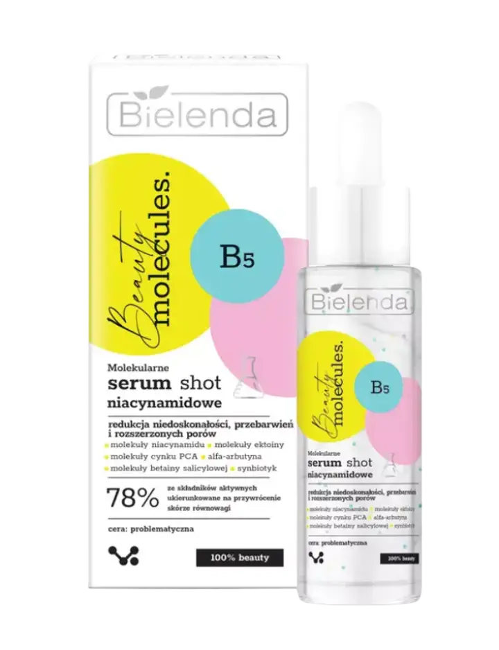 Bielenda Beauty Molecules Molekularne Niacynamidowe Serum Shot