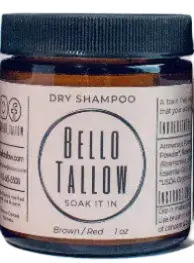 Bello Tallow Unscented Dry Shampoo Brown/Red
