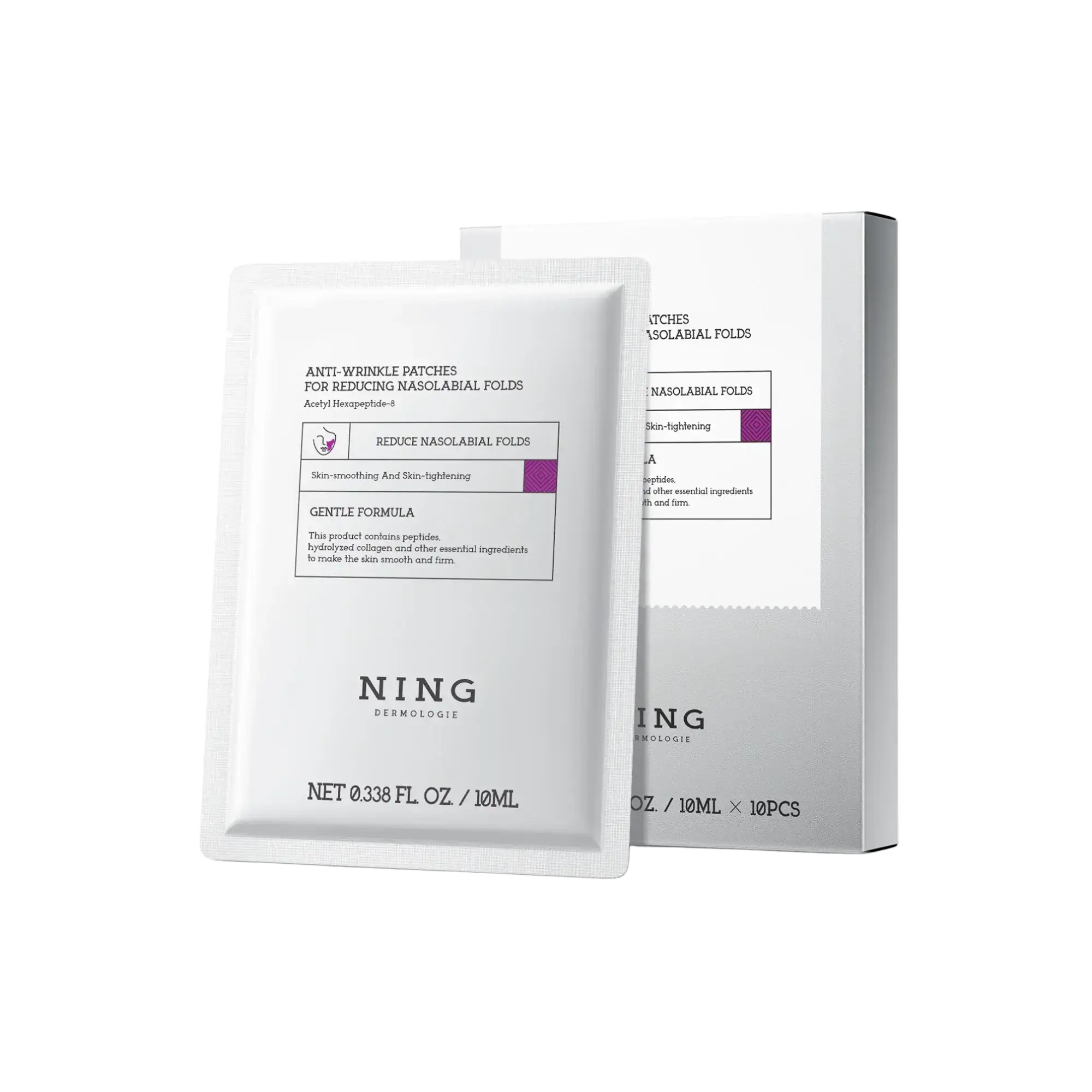 Ning Dermologie Anti-Wrinkle Patches For Reducing Nasolabial Folds