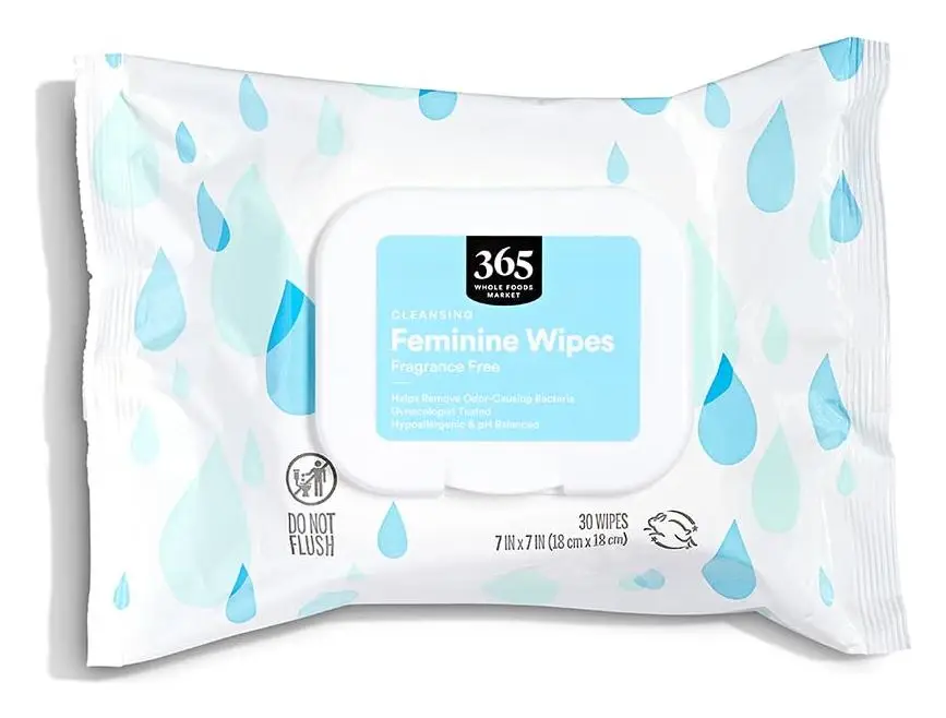 365 Everyday Value Feminine Wipes Fragrance Free