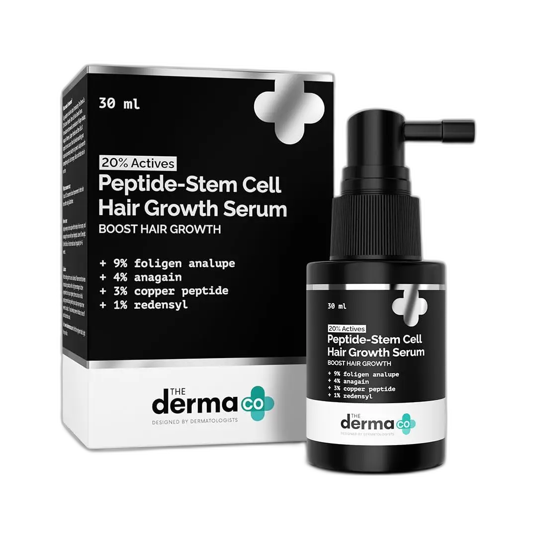 The Derma Co 20% Actives Peptide-Stem Cell Hair Growth Serum