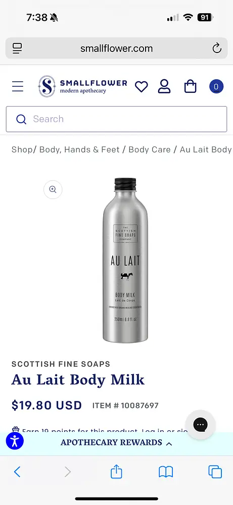 Scottish Fine Soaps Au Lait Body Milk