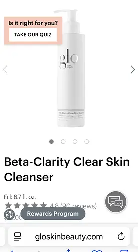 Glo Skin Beauty Beta-Clarity Clear Skin Cleanser - 2% Salicylic Acid Clarifying Face Cleanser