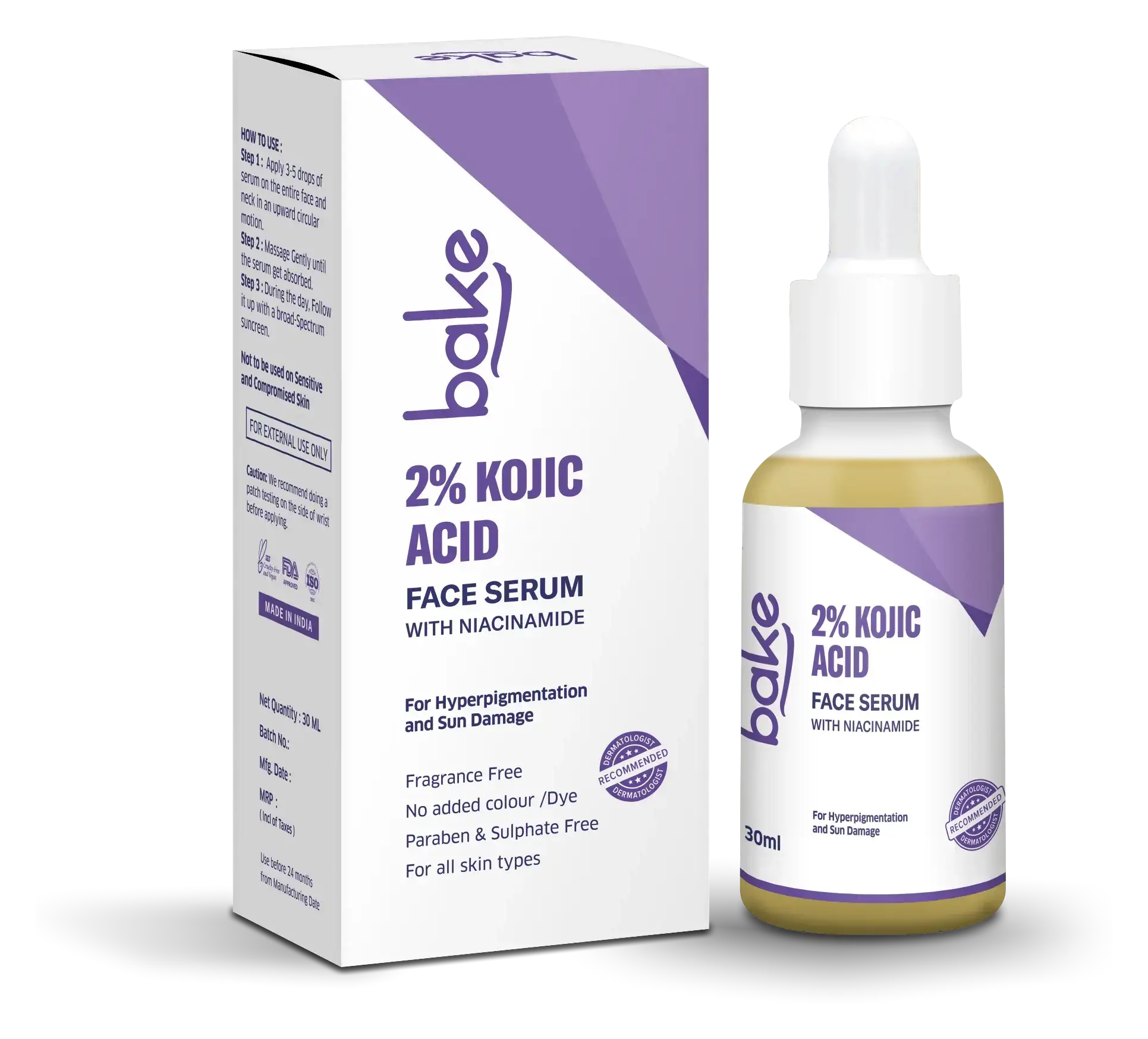 Bake 2% Koijc Acid Face Serum