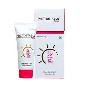 Sun Pharma Photostable Acne Sunscreen Gel SPF 55+
