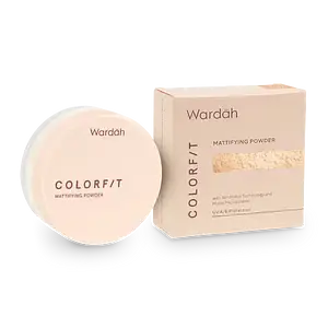 Wardah Colorfit Mattifying Powder 22N Light Ivory