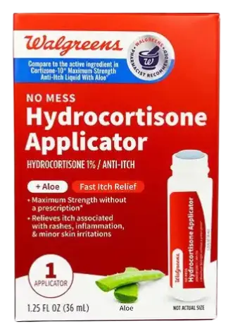 Walgreens No Mess Hydrocortisone Applicator Roller