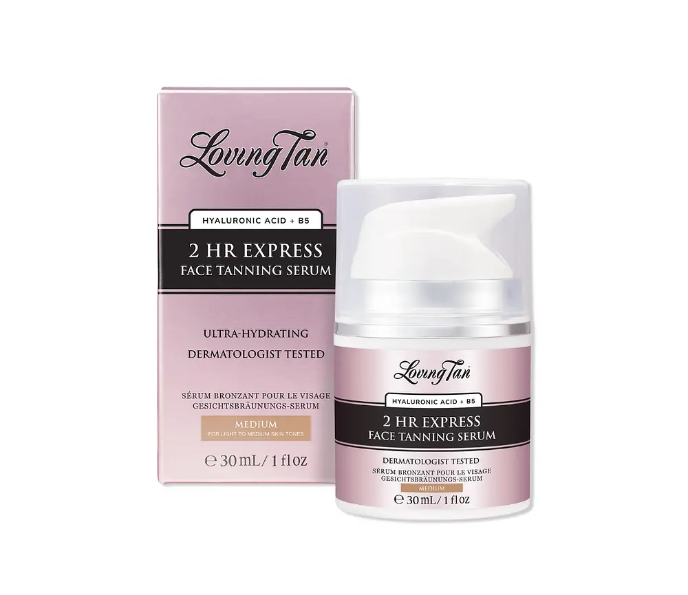 Loving Tan 2 HR Express Face Tanning Serum Medium