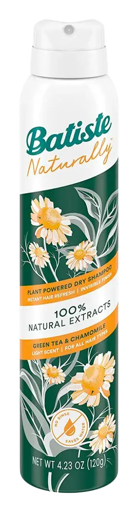 Batiste Naturally Dry Shampoo Green Tea & Chamomile